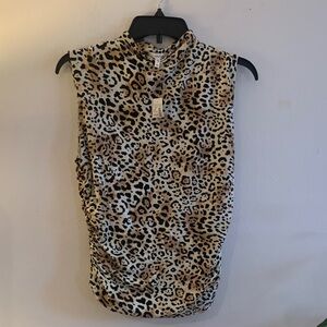 Maurices Leopard Print Sleeveless Blouse
